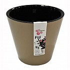 Горшок для цветов «Фиджи» (5 л, d-23 см), шоколадный