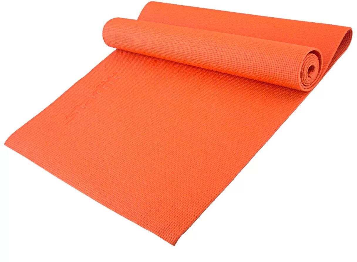 Коврик для йоги Starfit FM-101 (173x61x0,4 см), оранжевый | Starfit