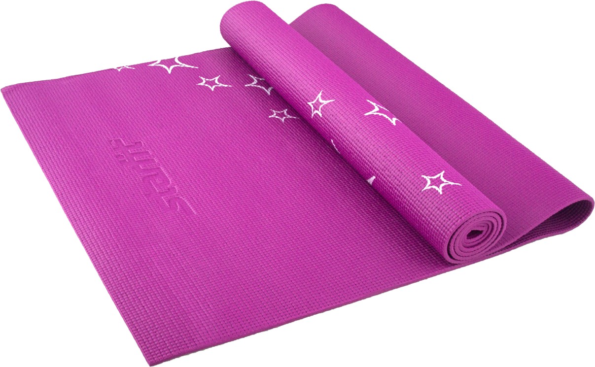 Коврик для йоги Starfit FM-102 (173x61x0,6 см), фиолетовый | Starfit