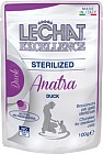 Корм для кастрированных котов LeChat «Кусочки с уткой»