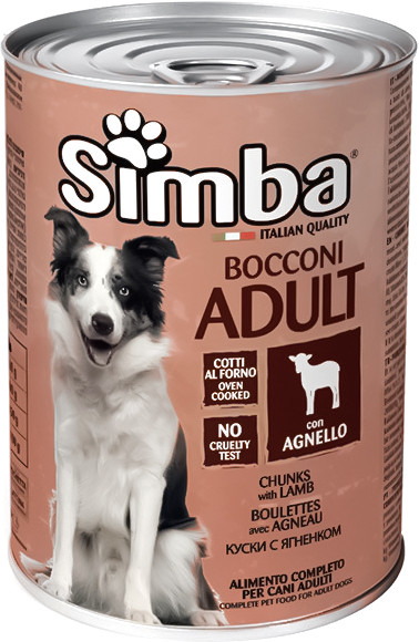 Корм для собак «Кусочки с ягненком» (415 г) | Simba Dog | Monge