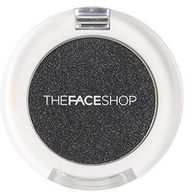Тени для век «Single Shadow Shimmer», оттенок BK01 Черный | The Face Shop