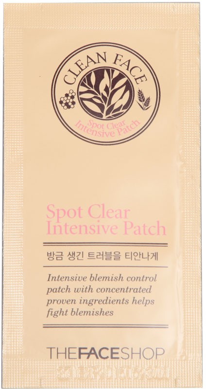 Патч для интенсивного уменьшения воспаления с маслом чайного дерева «Spot Clear Intensive Patch» | Clean Face | The Face Shop
