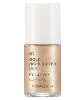 Хайлатер жидкий для лица «Gold Highlighter Beam», оттенок 02 Золотое сияние | The Face Shop