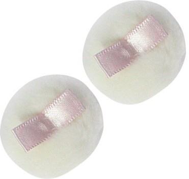 Пуф для румян с бантиком «Pastel Cushion Blusher» (2 шт.)