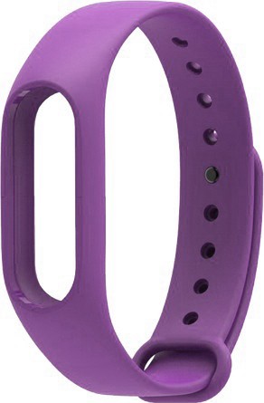 Силиконовый ремешок для фитнес-трекера Xiaomi Mi Band 2, фиолетовый | Untamo