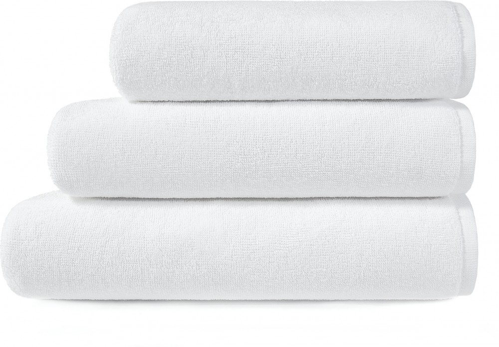 Полотенце махровое гладкокрашеное «Отель» (40х70, цвет белый) | Отель | НордТекс