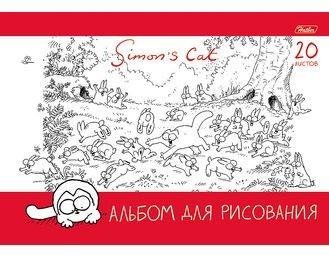 Альбом для рисования (20 листов на скрепке), в ассортименте