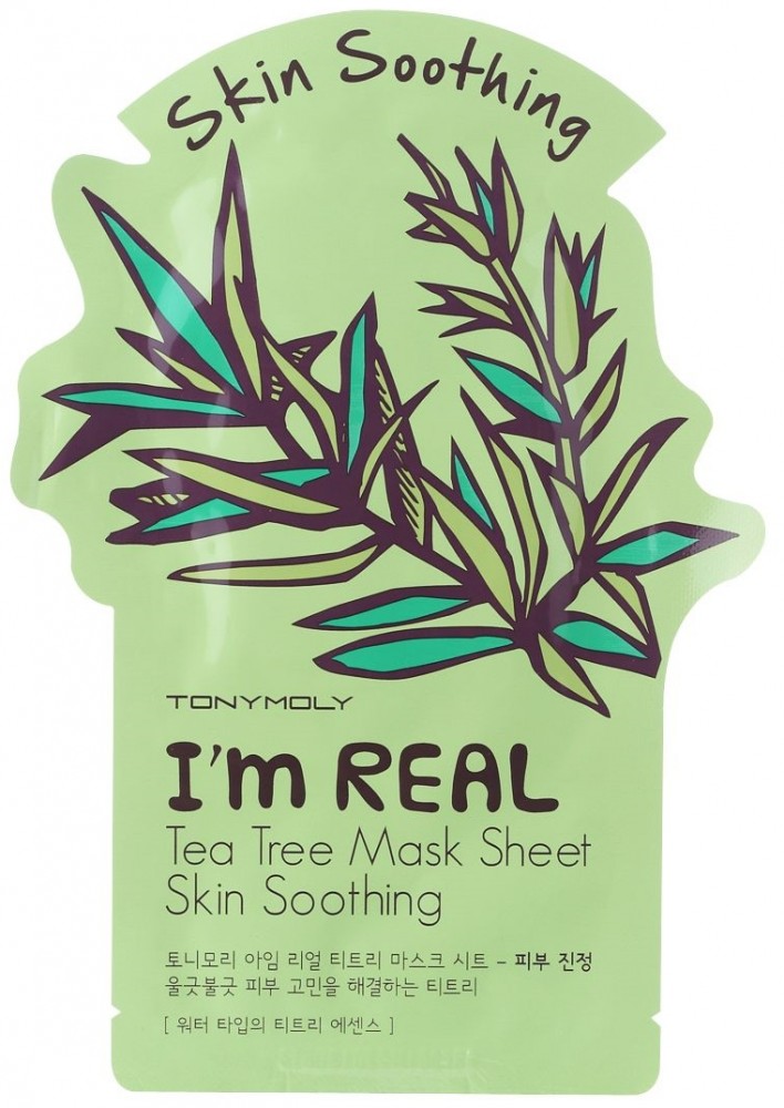 Маска для лица тканевая с экстрактом чайного дерева | I'm Real | Tony Moly