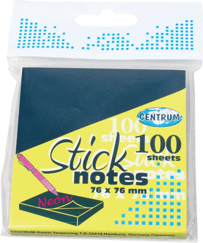 Блок для заметок с клеевым краем (76х76 мм, 100 л) | Centrum