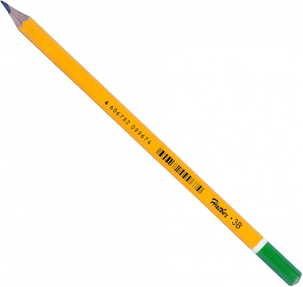 Карандаш чернографитный 3B | Perfect | Hatber