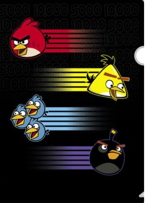 Папка-уголок А4 пластиковая | Angry Birds | Hatber
