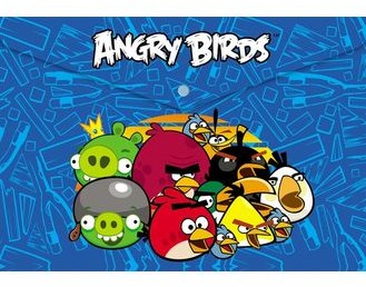 Папка-конверт на кнопке А4 | Angry Birds | Hatber