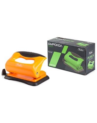 Дырокол с линейкой, 10 листов | Hatber