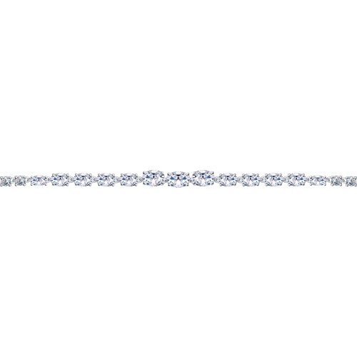 Браслет из серебра с фианитами