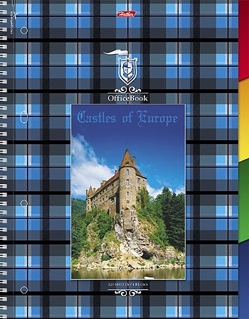 Тетрадь в клетку (120 листов формата А4 на спирали) | Шотландка | Hatber