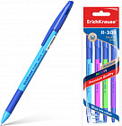 Набор шариковых ручек «NEON», 4 штуки, синие