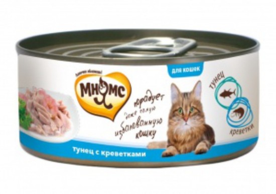 Консервы для кошек «Тунец с креветками в нежном желе» (70 г)