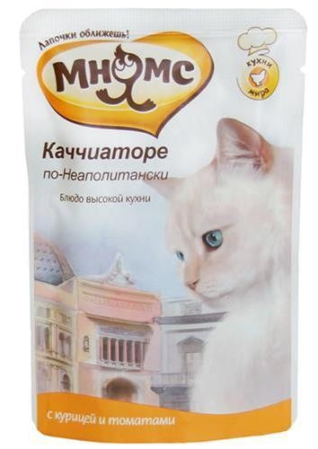 Корм для кошек «Каччиаторе по-Неаполитански» (курица с томатами), 85 г