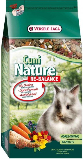 Корм для кроликов «Nature Cuni Re-Balance», облегченный (700 г)