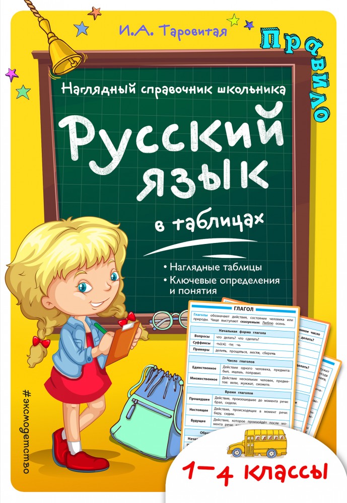 Русский язык в таблицах | Наглядный справочник школьника. 1-4 классы (обложка)