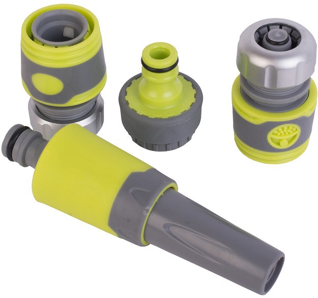 Насадка с регулятором напора, коннекторами, адаптером для шланга 3/4 | Listok