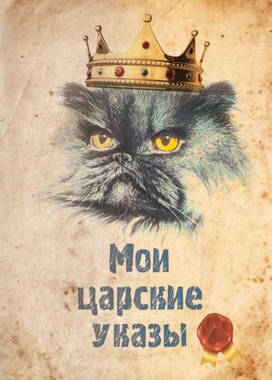 Записная книжка на скрепке «Мои царские указы 2» (32 листа, А6)