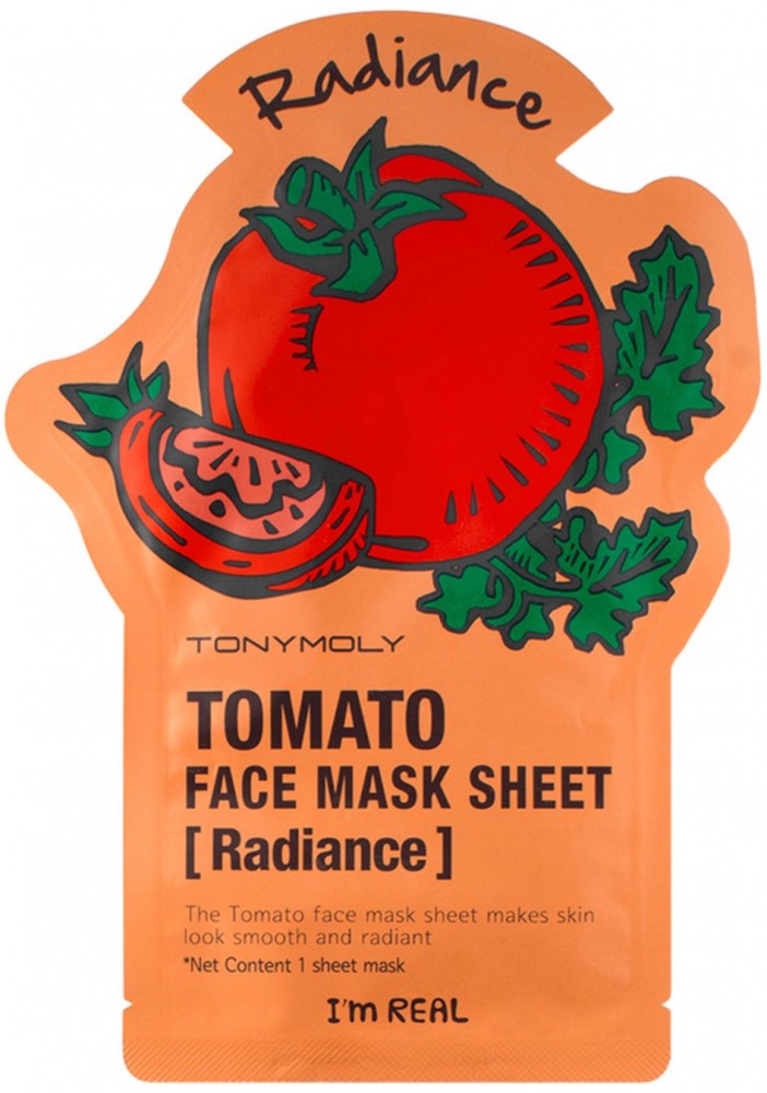 Маска для лица тканевая с экстрактом томата | I'm Real | Tony Moly