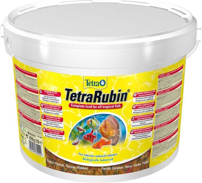 Корм в хлопьях для улучшения окраса всех видов рыб (10 л) | TetraRubin | Tetra