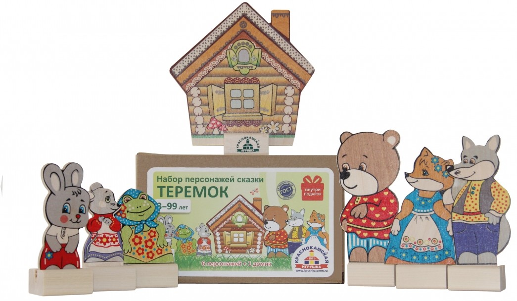 Деревянный кукольный театр «Теремок» | Краснокамская игрушка