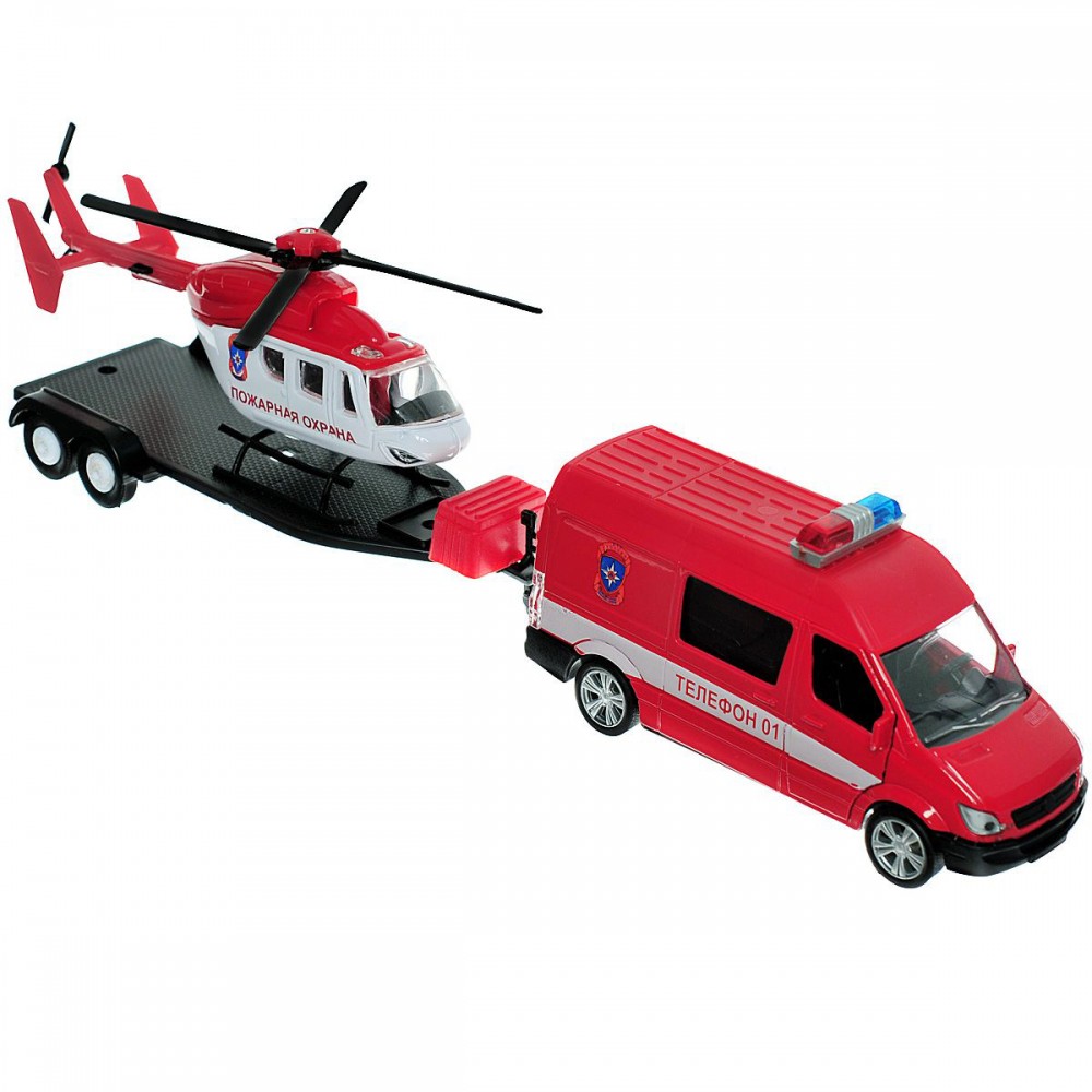 Инерционная машина Пожарная охрана с вертолетом | Autotime