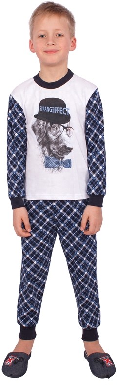 Пижама для мальчиков | Веселая клеточка | Апрель