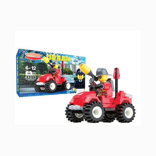 Конструктор Urban - Пожарный квадроцикл, 38 деталей | Urban | Zormaer