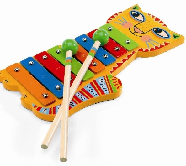 Игрушка музыкальная «Металлофон Кот» | Djeco