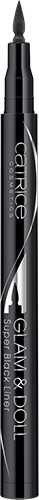 Подводка-фломастер для глаз «Glam & Doll», оттенок 010 Super Black | Catrice