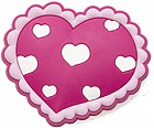Магнит-сувенир «Розовое сердце» (6 см)