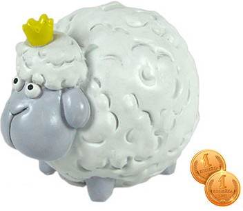 Копилка-сувенир «Овечка-шарик» | Пуффи