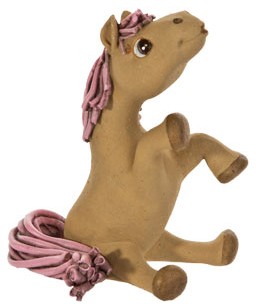 Сувенир «Лошадка с розовой гривой» (8 см) | Пуффи