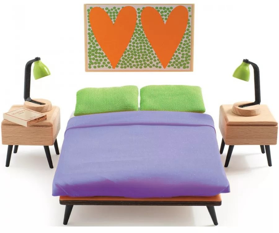 Мебель для кукольного дома «Спальня родителей» | Djeco