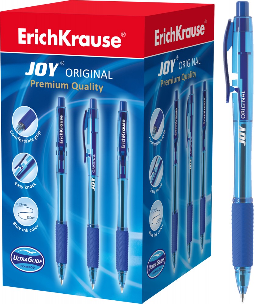 Ручка шариковая автоматическая JOY Original (синий) | Erich Krause