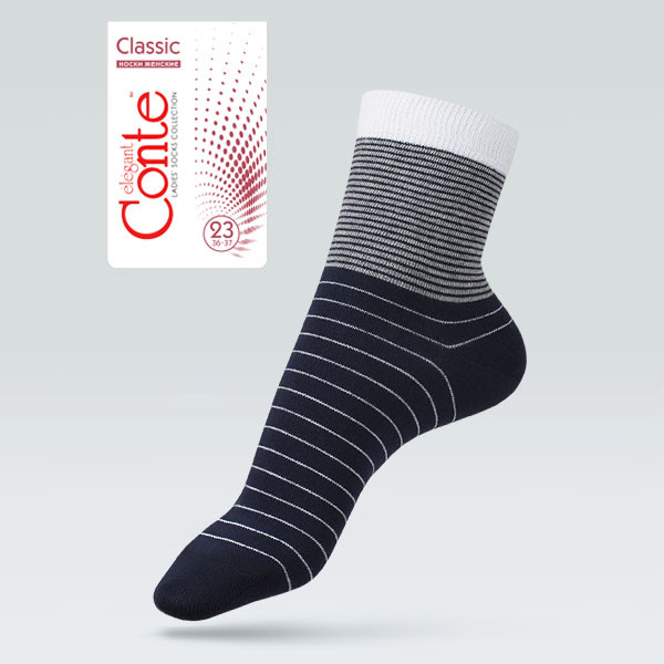 Носки женские хлопковые «Classic» | Conte Elegant