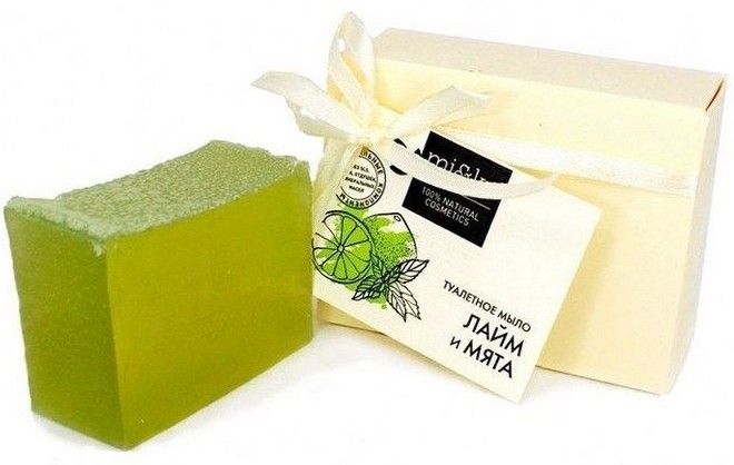 Мыло туалетное | Лайм и мята | Mi&ko