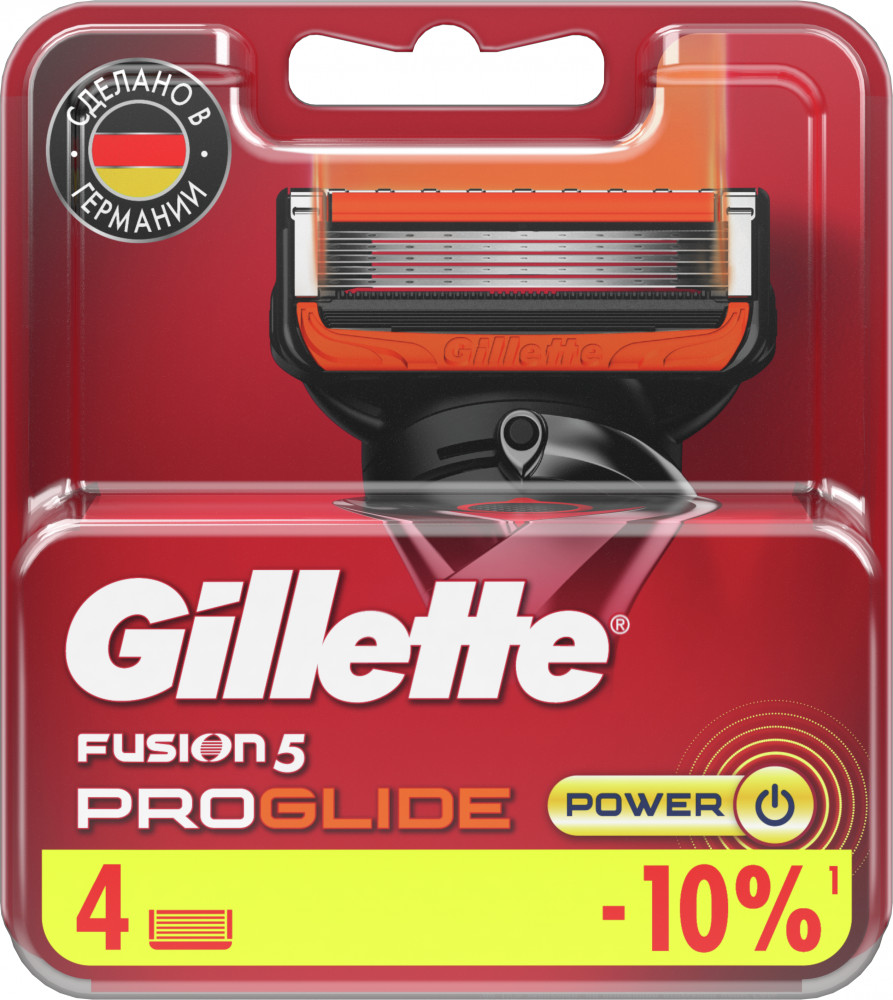 Сменные кассеты для бритья Gillette Fusion ProGlide Power | Fusion ProGlide Power | Gillette