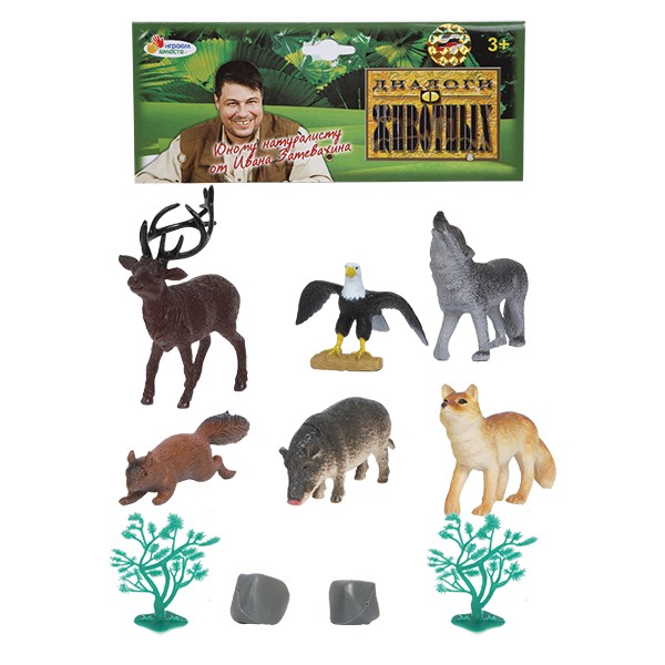 Набор из 6 фигурок "Диалоги о животных" - Лесные животные | Играем вместе