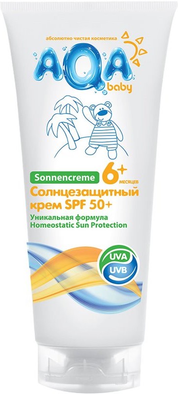 Крем детский солнцезащитный SPF 50+ | AQA Baby