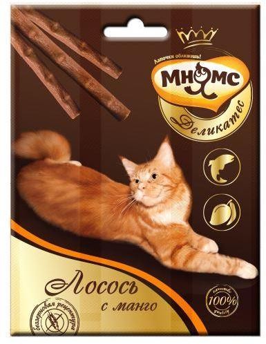 Лакомые палочки с лососем и манго (3х4 г)