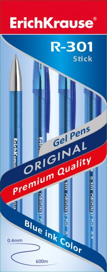 Ручка гелевая R-301 Gel (синий)