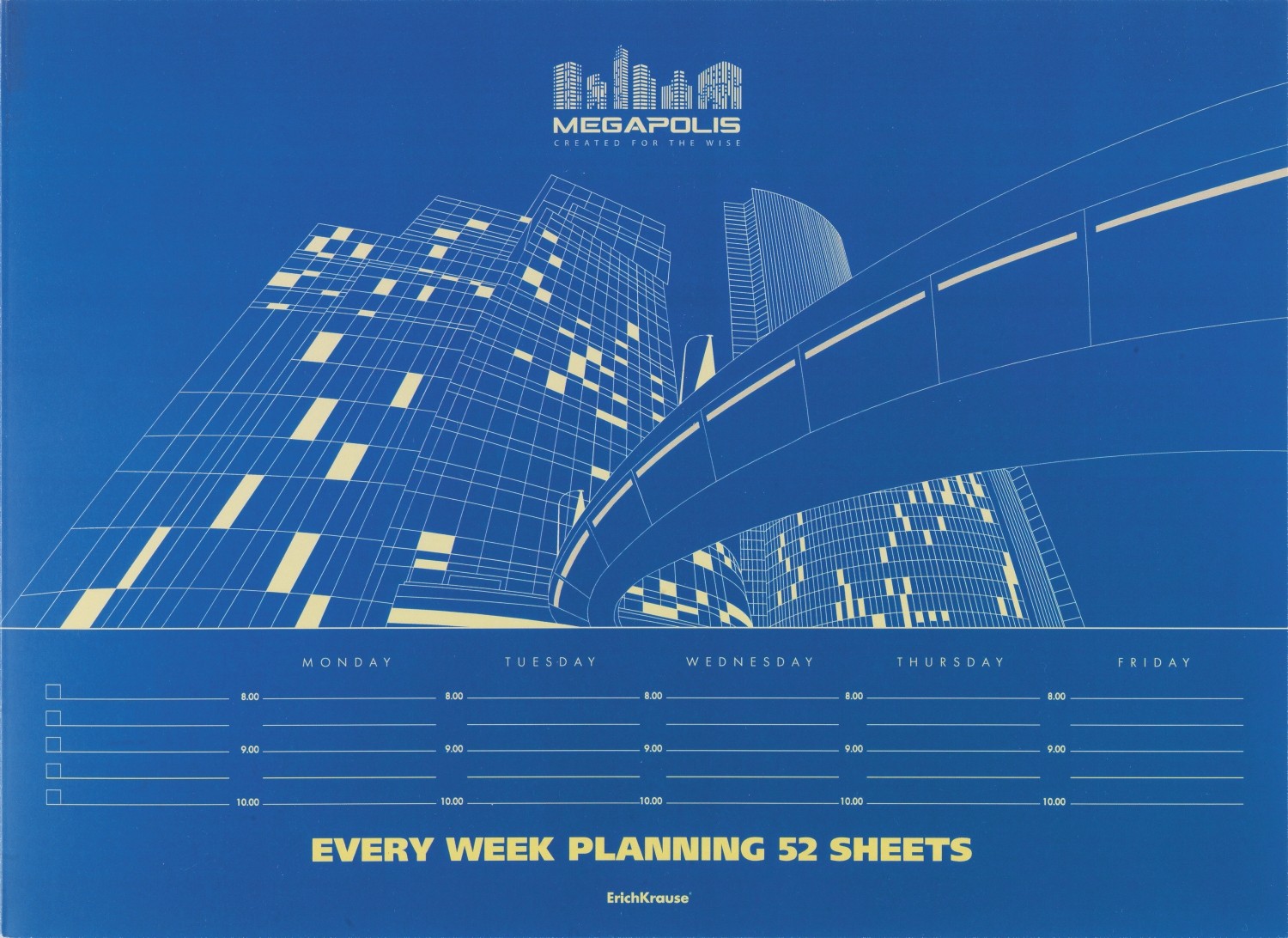 Планинг «Every Week» (330х220 мм, 60 листов), синий | Megapolis | Erich Krause
