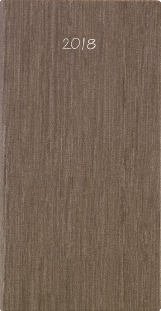 Еженедельник карманный 2018 «Kashmir» (80х155 мм), коричневый | Еженедельники датированные | Erich Krause