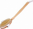 Щетка деревянная двусторонняя с массажером (41 см)